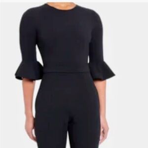 Black Halo, Brooklyn jumpsuit with bell sleeves